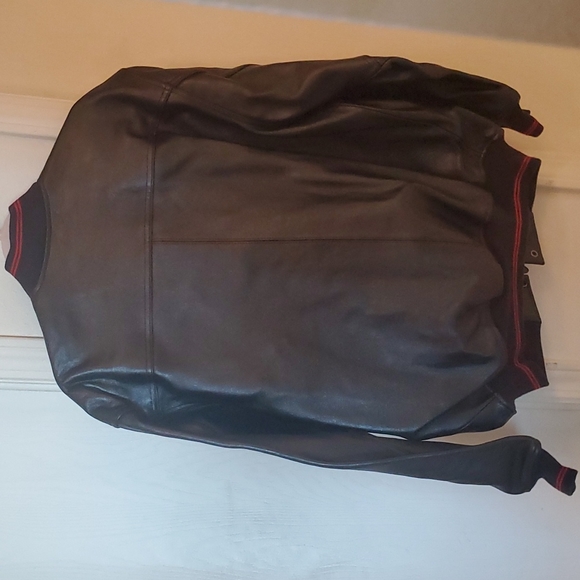 RARE AUTHENTIC AVIREX VARSITY COMMEMORATIVE 100% LEATHER JACKET - Picture 12 of 12